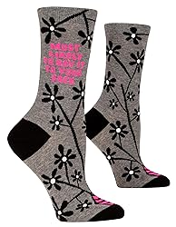 Blue Q Women's Funny Crew Socks