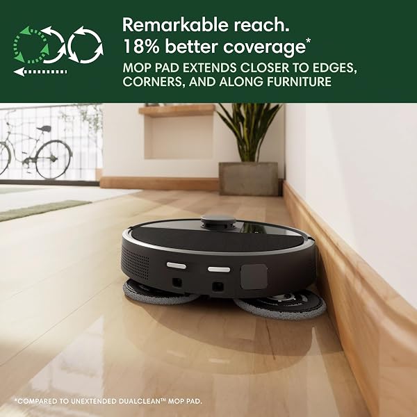 IROBOT ROOMBA PLUS 505 COMBO ROBOT VACUUM & MOP WITH AUTOWASH DOCK – EXTENDING SPINNING MOP PADS, SELF-EMPTIES, PAD WASH & HEATED DRYING, SELF-CLEANING, RECOGNIZES & AVOIDS OBSTACLES, LIDAR NAVIGATION