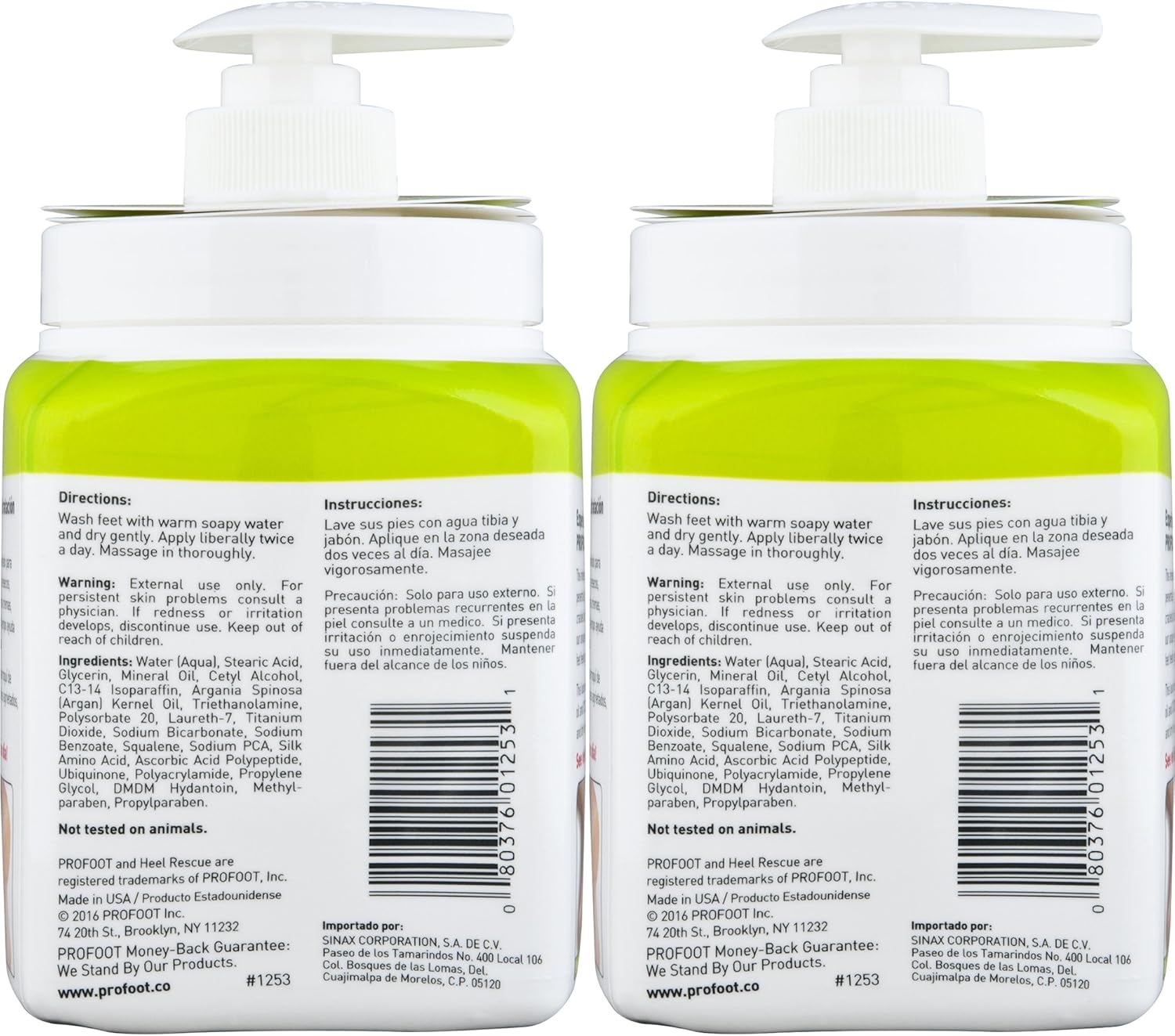 PROFOOT Heel Rescue Foot Cream, 16 Ounce (Pack of 3) Non-Greasy Foot Cream Ideal for Cracked Skin Calloused Skin or Chapped Skin on Feet Heels Elbows and Knees, Penetrates Moisturizes and Repairs: Health & Personal Care
