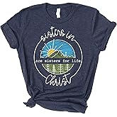 Love in Faith | Sisters in Christ | Christian T-Shirts for Women | Faith-Based Apparel | Christian Gifts (US, Alpha, Small, Regular, Regular, Heather Navy)