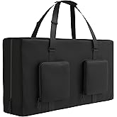 MUCITAGF Cornhole Carrying Case Fits 4' x 2' Regulation Size Board, Heavy-Duty 600D Cornhole Boards Bag with Extra Pockets for Cornhole Outdoor Games