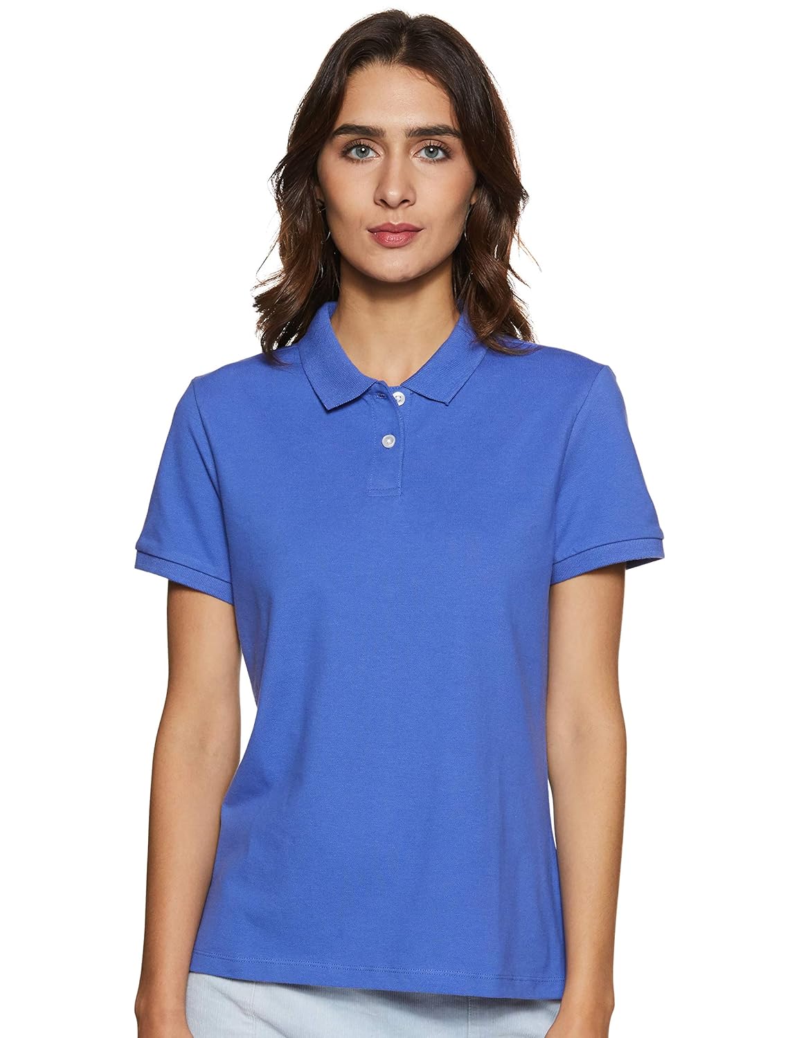 Symbol Women's Plain Regular Fit Cotton Polo
