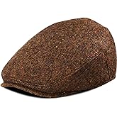 JANGOUL Kids Wool Tweed Newsboy Flat Cap Herringbone Boy Infant Toddler Child Youth Beret Hat