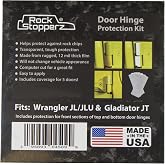 Rock Stopperz Door Hinge Protection Kit - Compatible with Jeep Wrangler JL/JLU/Gladiator - 2 or 4 Door (2019-2026. Coverage for 5 Doors Total)