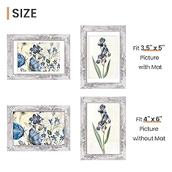 upsimples 4x6 Picture Frame, Display Pictures 3.5x5