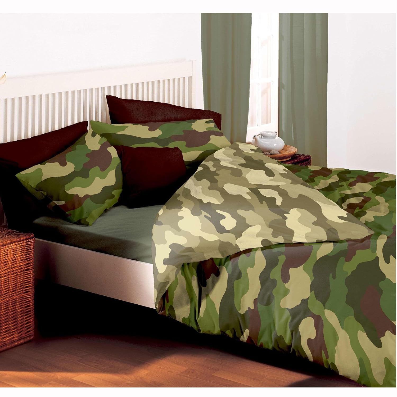 Price Right Home Camouflage Double Duvet Set Camouflage Curtains