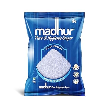 Madhur Pure and Hygienic Sugar, 1kg Bag