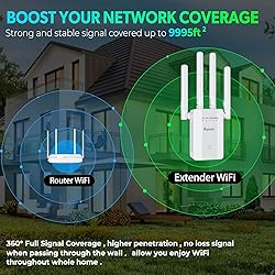 2024 WiFi Extender Signal Booster, up to 10k+sq. ft
