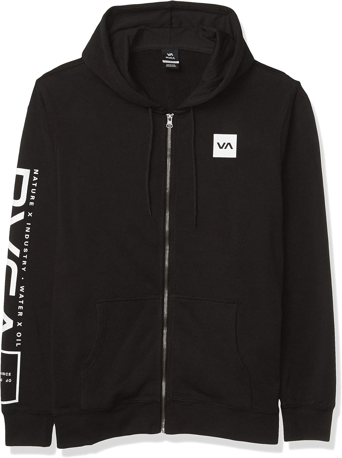 RVCA Men's Swift Zip Up Hooded Sweatshirt: Clothing