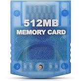 VOYEE Memory Card Replacement for Gamecube Memory Card, 512M Compatible with Nintendo Gamecube and Wii Console- Blue