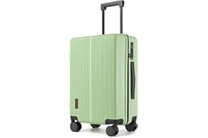 Hulsin Carry On Luggage with TSA Lock, Carry on Suitcase 22x14x9 Airline Approved, Carry-on luggage with 360° Spinner Wheels, Hardside 20 Inch Lightweight Hard Shell Suitcase (Green, 20-Inch)