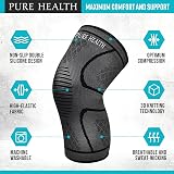 Pure Health Knee Support Brace Compression Sleeve Large view 3