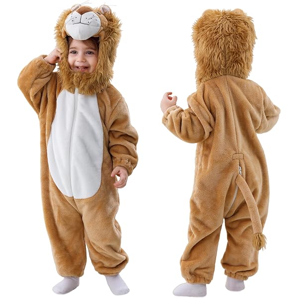 Disfraz de león para niños, cosplay de animales, cómodo, novedoso, lindo y ligero para niños y niñas. XS | Bodega Aurrera en línea