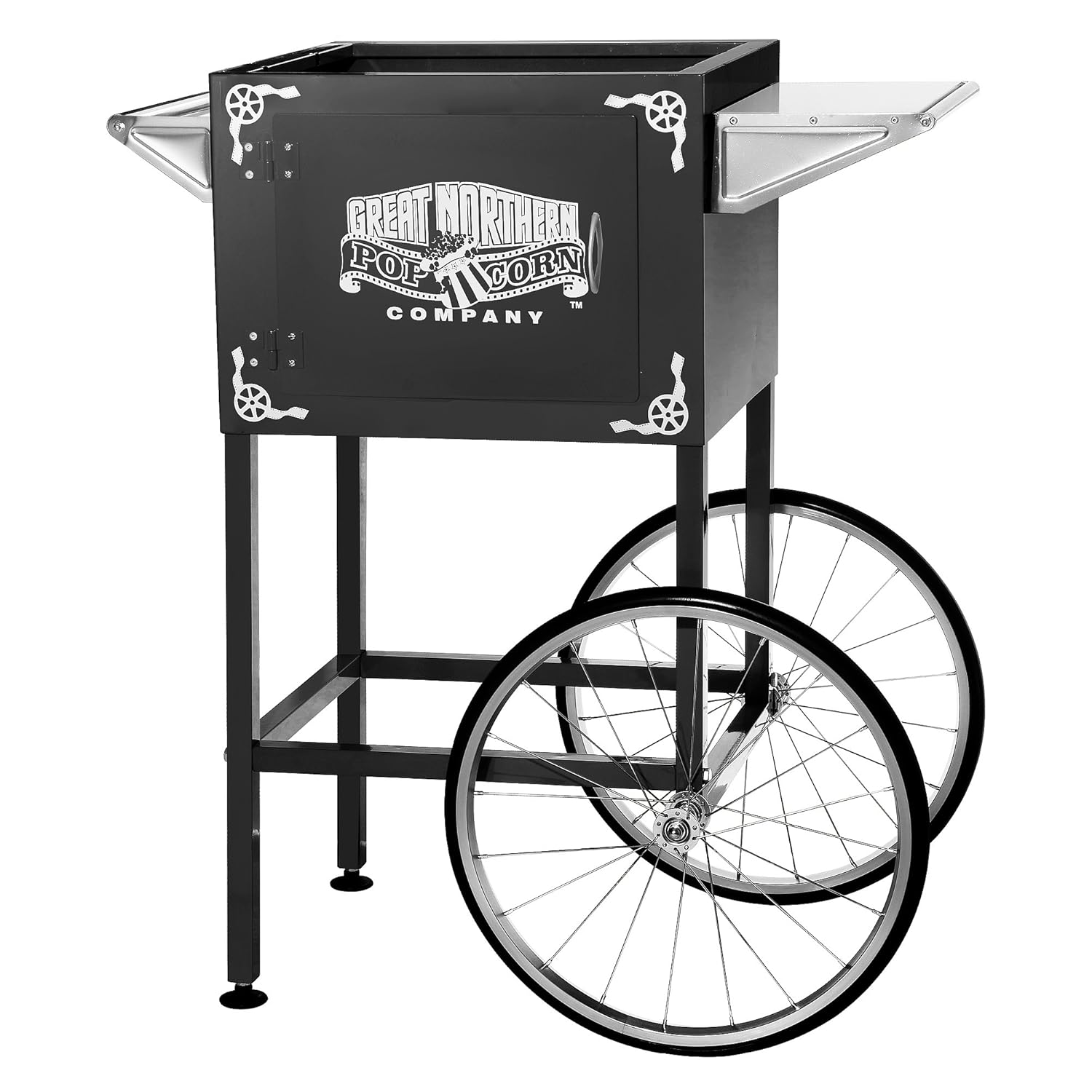 6401 Black Replacement Cart for Larger Lincoln Style Great Northern Popcorn Machines