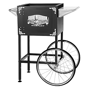 6401 Black Replacement Cart for Larger Lincoln Style Great Northern Popcorn Machines