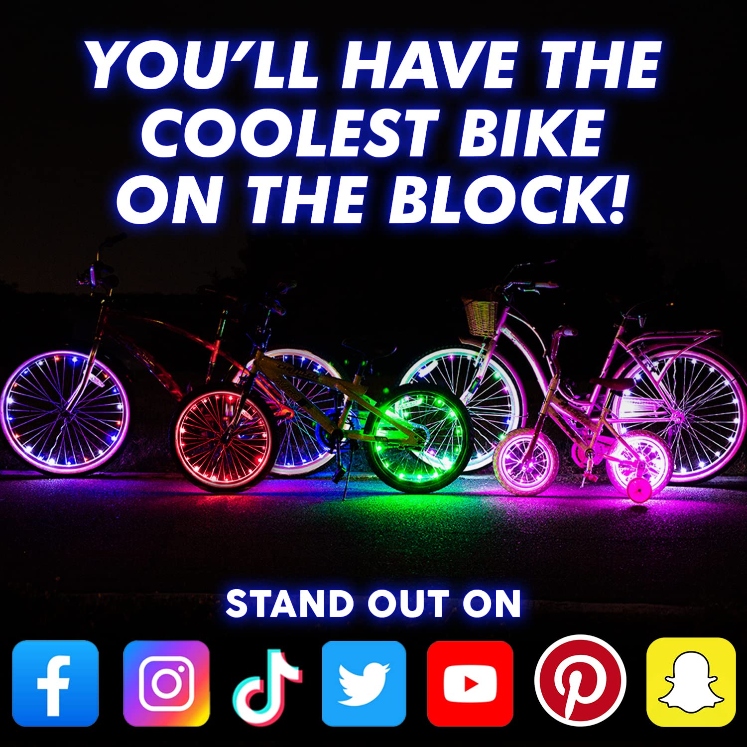 Activ Life LED Bike Wheel Lights Light Up Your Summer Adventures, 100