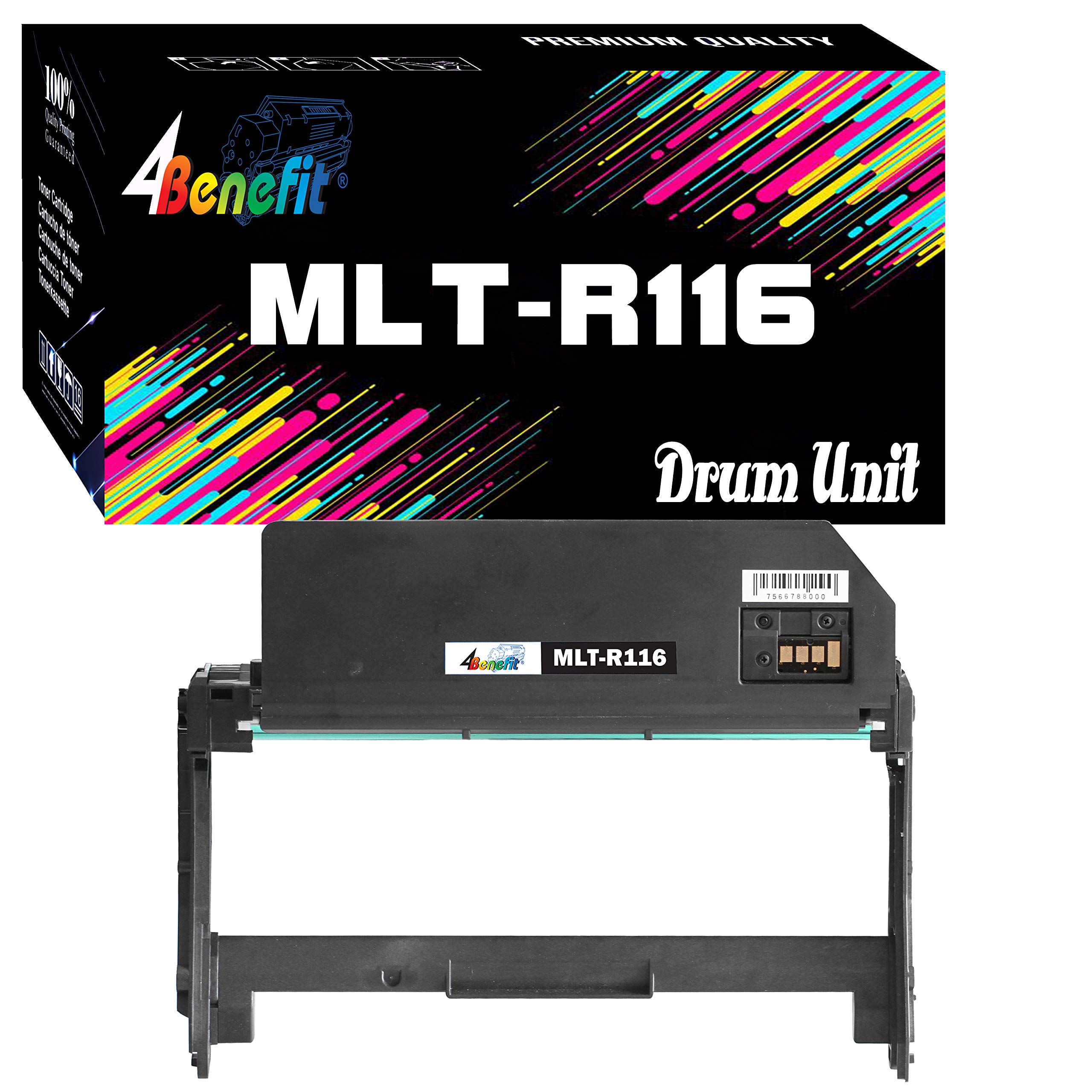 Photo 1 of 4Benefit Compatible Imaging Drum Unit Replacement for Samsung MLT-R116 MLT-D116L Drum for use in Xpress SL-M2835DW M2885FW M2875FW M2825DW M2625 M2625D M2825ND M2626D M2675FN M2676N Laser Printer