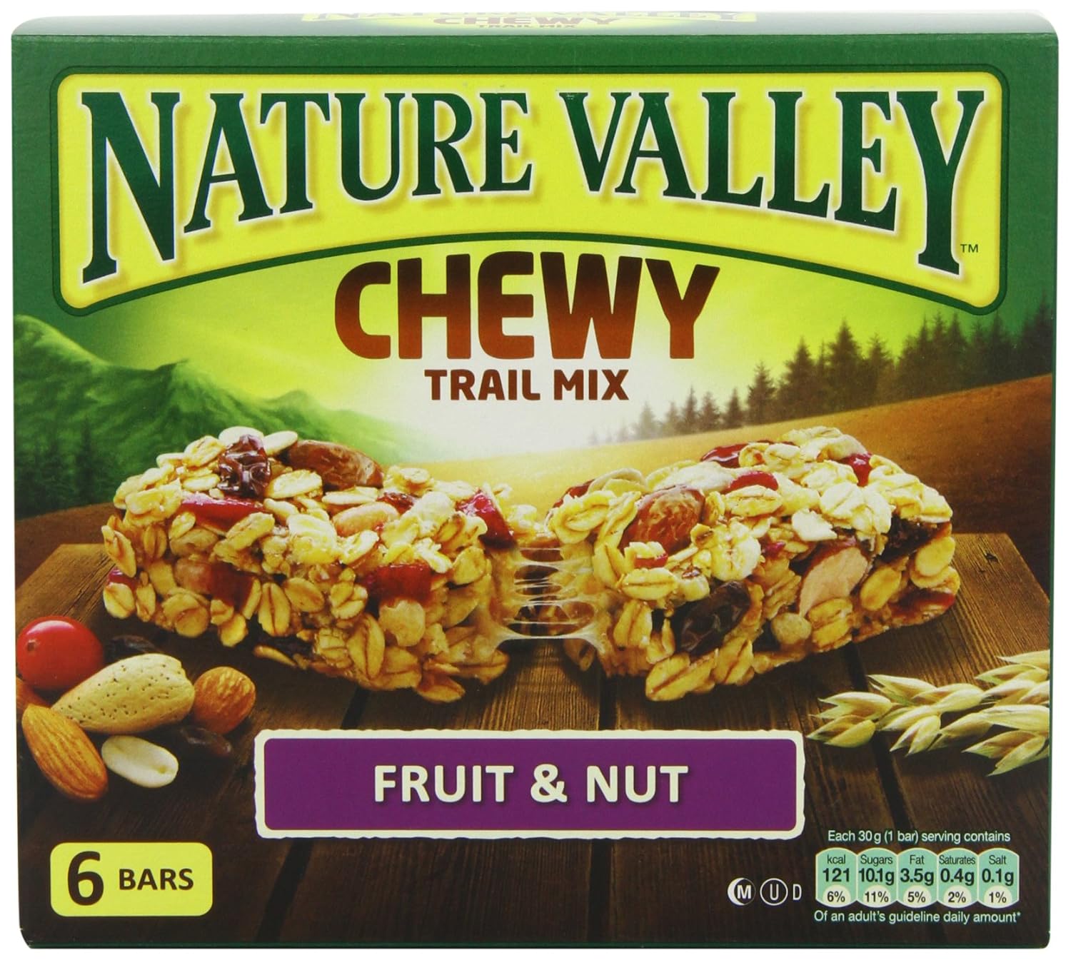 Nature Valley Fruit and Nut Trail Mix 6 Bars (pack Of 4) Amazon.co.uk