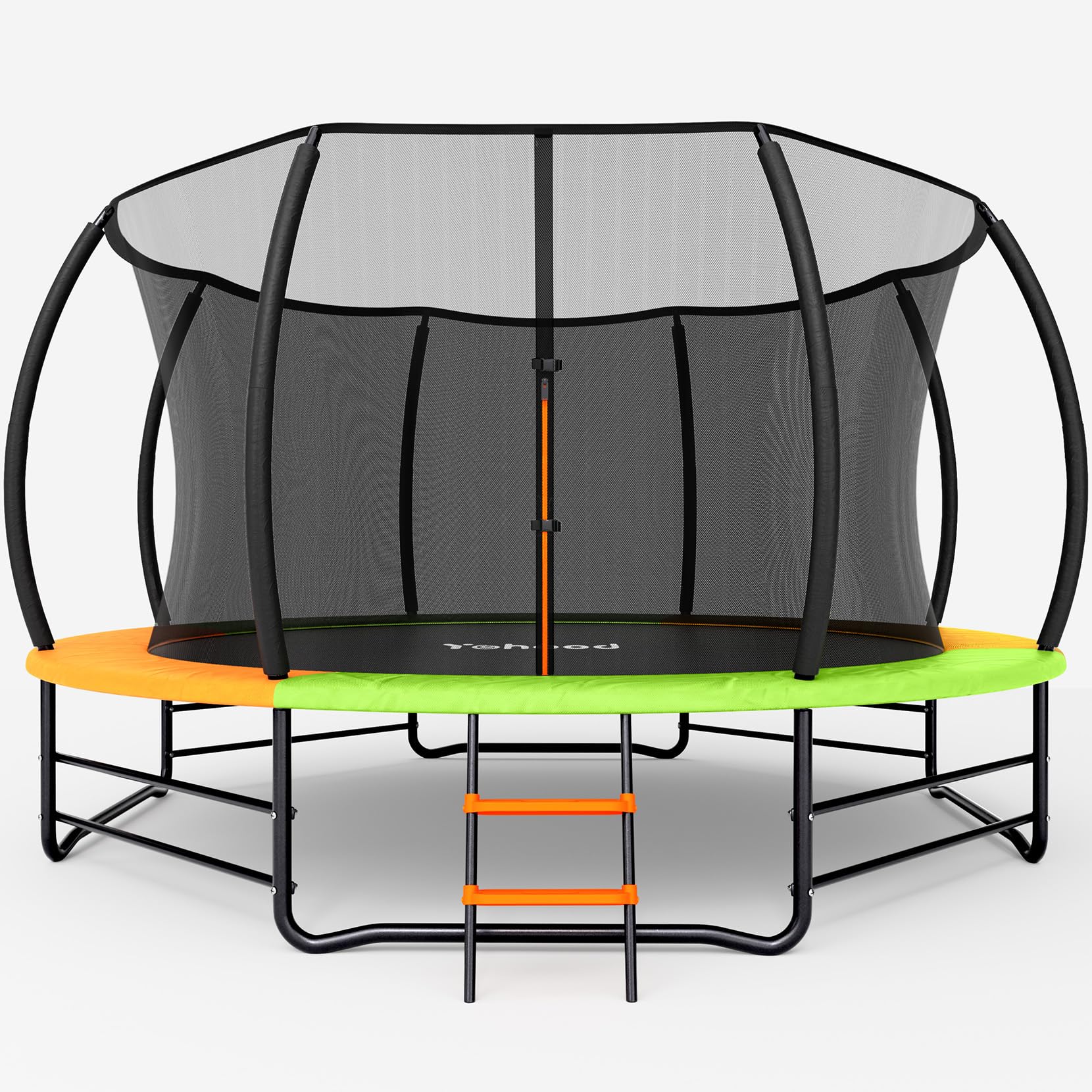 Photo 1 of ****Partial Set Box 1/2****
Yohood Trampoline Outdoor 12FT 14FT, Recreational Trampolines with Enclosure Net and Ladder, ASTM Approved for Kids and Adults, with Additional 8 Stabilizer Bars and Anti-Rust Coated Galvanized Frame