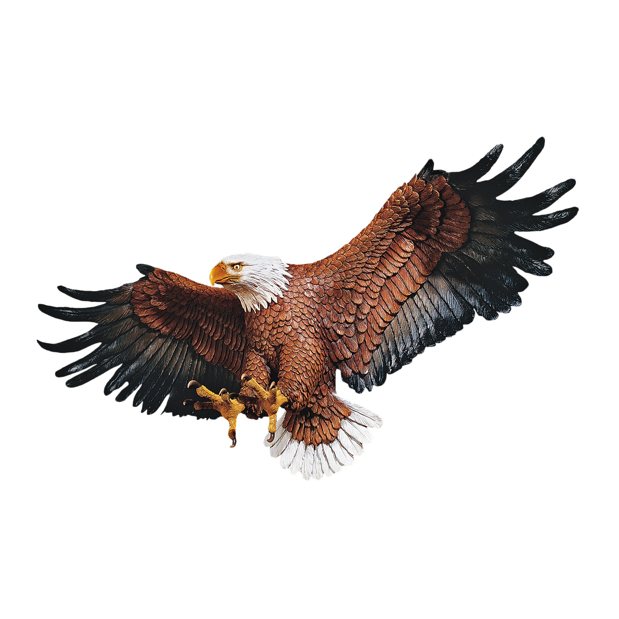 Design Toscano DB43006 Freedom's Pride American Bald Eagle Patriotic Wall Sculpture, Large 78.75 cm, Polyresin, Full Color