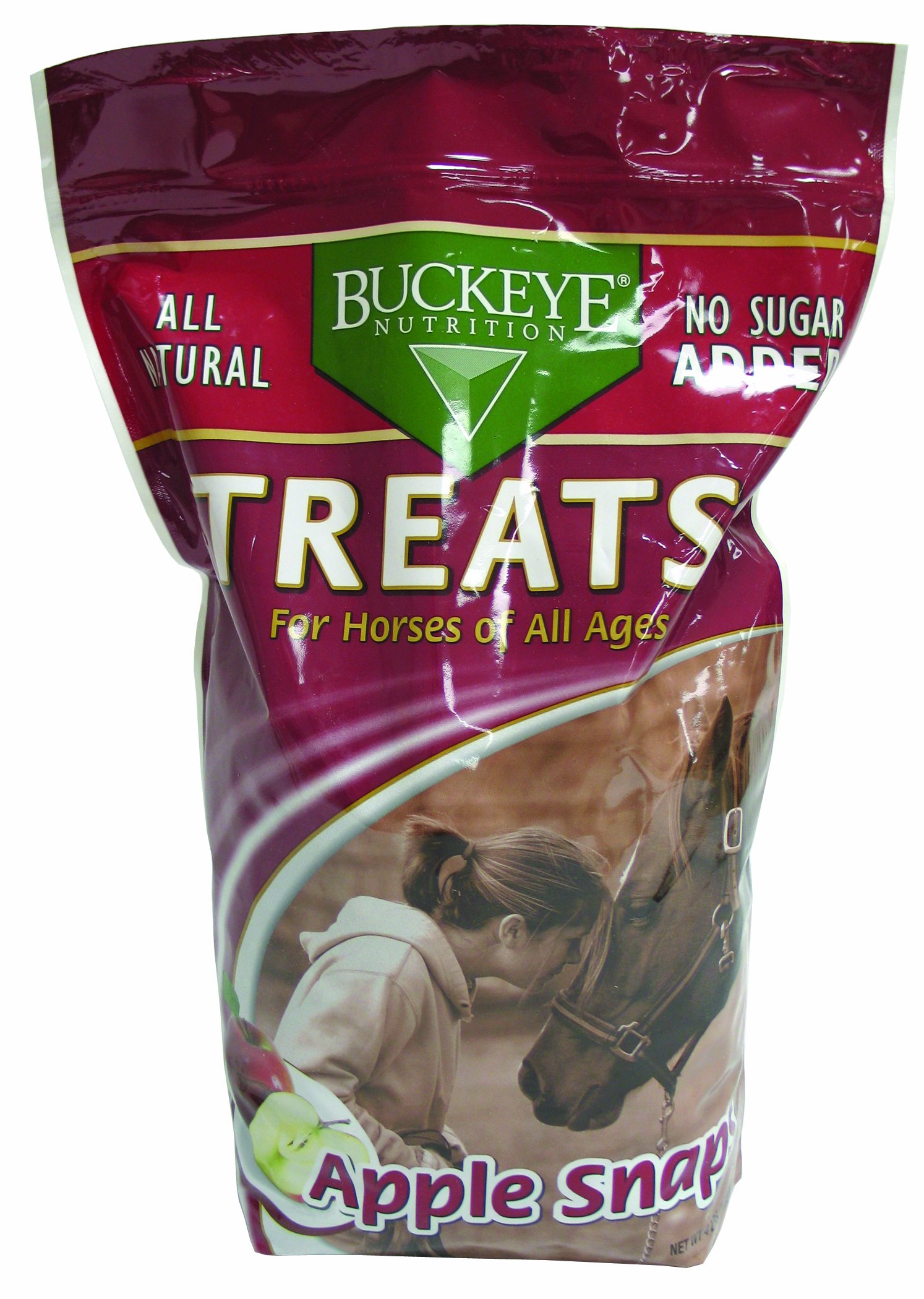 Buckeye AllNatural No Sugar Added Peppermint Bits Treats for Horses, 1