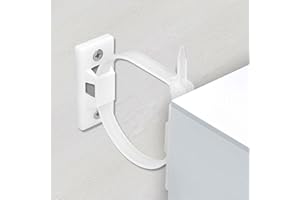 UTOOK Furniture Anchors (12 Pack) for Baby Proofing Anti Tip Furniture Anchors Kit, Cabinet Wall Anchors Protect Toddlers from Falling Furniture, Adjustable Child Safety Straps Earthquake Resistant