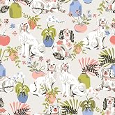 NuWallpaper x Printfresh Stone Good Dog Peel and Stick Wallpaper, Removable Wallpaper, 20.5 in x 18 ft
