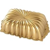 Nordic Ware Classic Fluted Cast Loaf Pan, 6 Cup Capacity, Gold