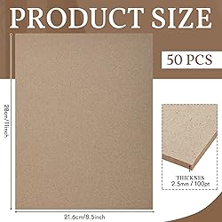50 Pcs Book Board, Binders Board Chipboard Designer