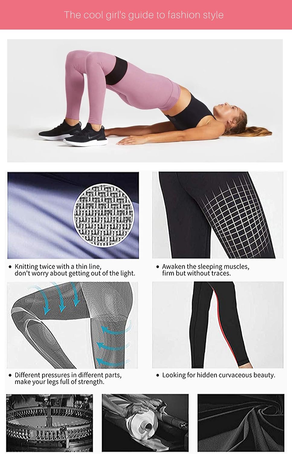 CAMPSNAIL High Waisted Pattern Leggings for Women - Soft Tummy Control Printed Pants Opaque Tights for Workout Yoga Cycling : Clothing