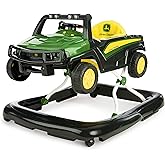 Bright Starts John Deere 4-in-1 Gator Green Baby Activity Center & Push Walker with Removable Interactive Steering Wheel Toy, 6 Months and up