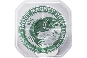 Trout Magnet Phantom 100% Fluorocarbon Fishing Leader Line, 50M (2lb, 3lb, 4lb Test)