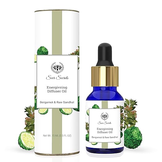 Seer Secrets Bergamot & Raw Sandhal Energizing Diffuser Oil, 15 Ml