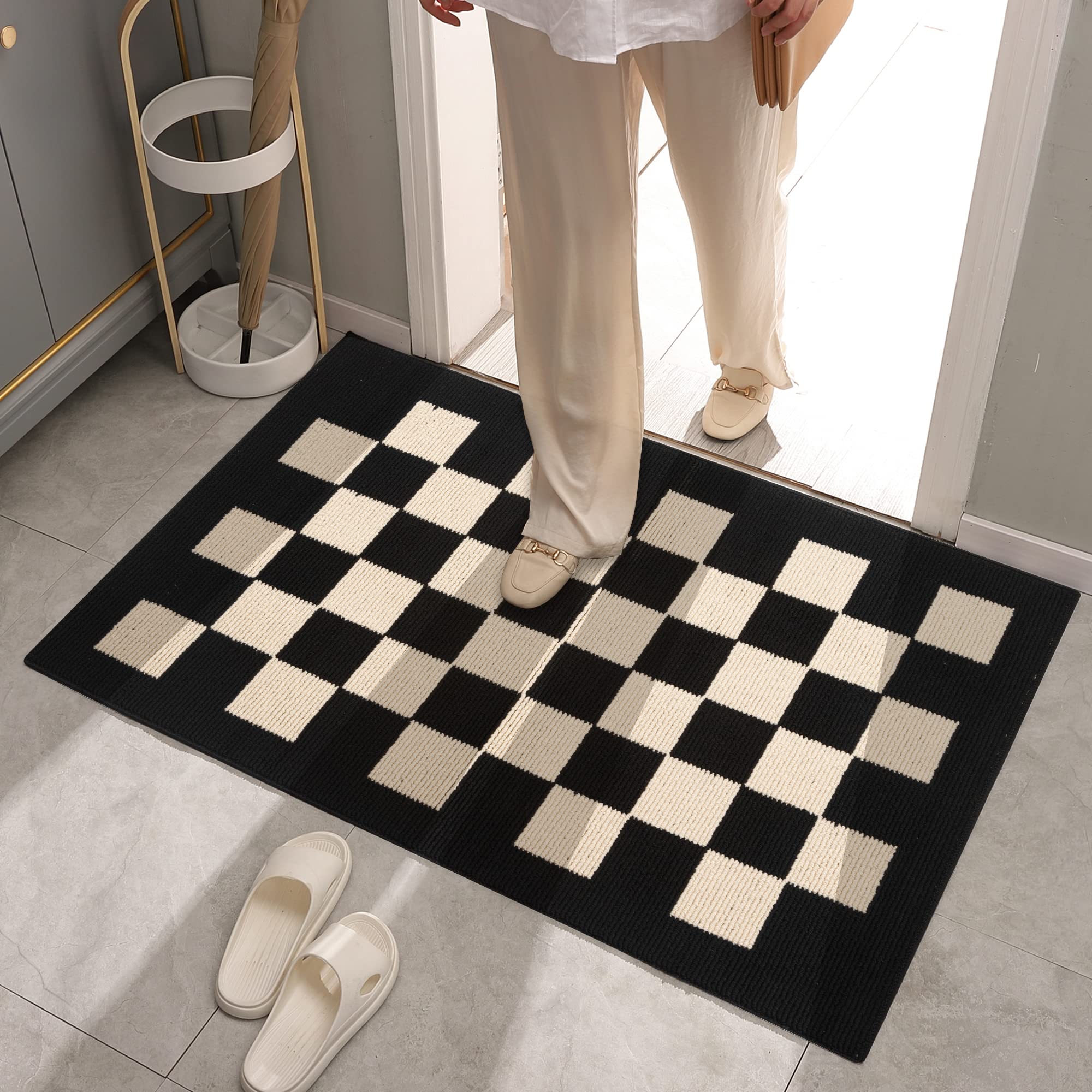 GRANNY SAYS Indoor Doormat,32" x 48", Non-Slip Front Door Mats, Outdoor Welcome Mat Washable, Low Profile Indoor Door Mats for Entryway, Floor Inside Back Doormats Image GRANNY SAYS Indoor Doormat,32" x 48", Non-Slip Front Door Mats, Outdoor Welcome Mat Washable, Low Profile Indoor Door Mats for Entryway, Floor Inside Back Doormats Image