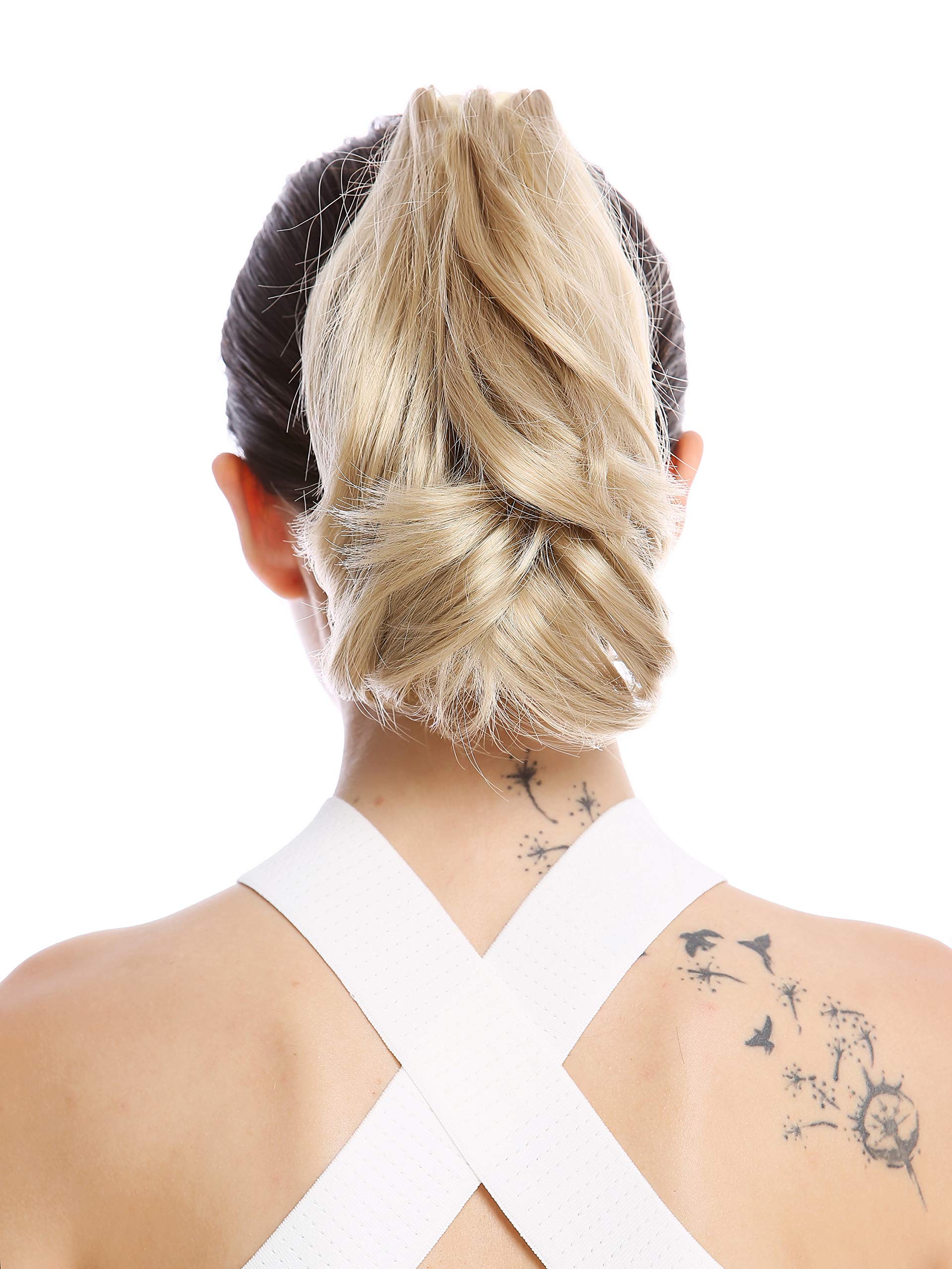 WIG ME UP - 506-V-24 Ponytail Hairpiece Extensions short wavy light ash blond 10inch โ image 1