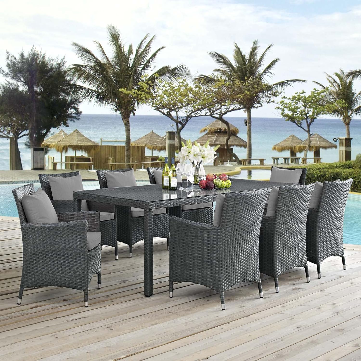 Best 9 piece aluminum patio dining set