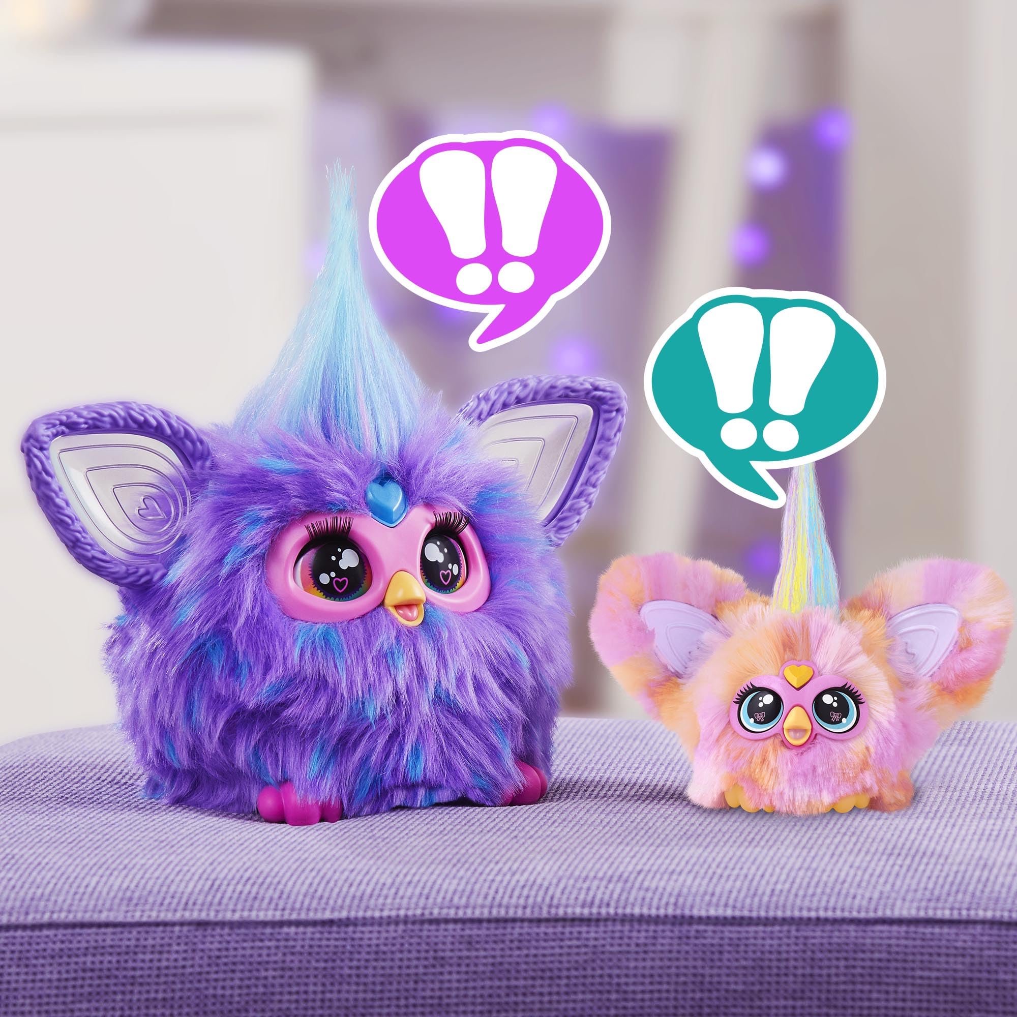 Furby Furblets Fierce & Fabulous 2 Pack, Greenie-Meanie & May-May with 45 Sounds Each, Electronic Plush Toys for Girls & Boys, Back to School Gifts, Ages 6+ (Amazon Exclusive)