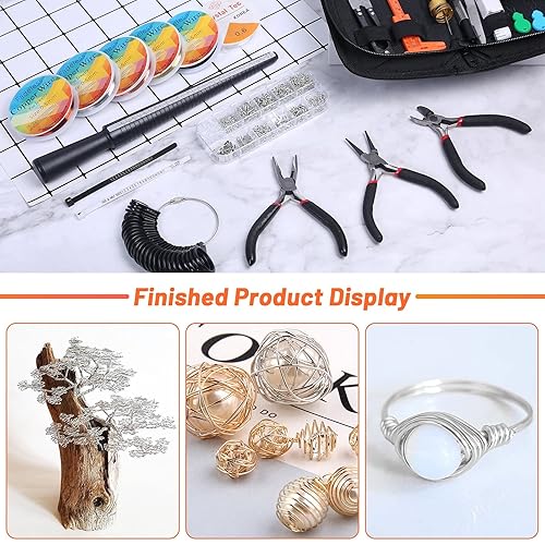 Audab Jewelry Wire Wrapping Jewelry Making Supplies Kit, Ring