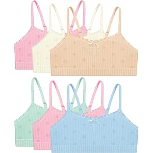 4Leezy Ultra-Comfy Seamless Bralette for Girls–Buttery Soft Ribbed & Jacquard,No Padding – Effortless Comfort & Style