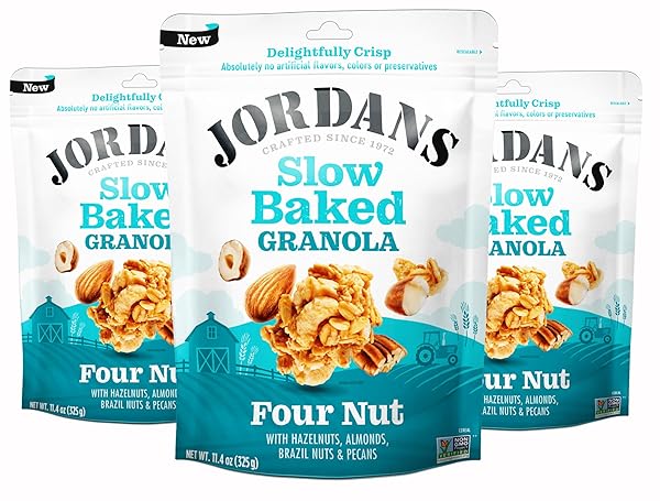 JORDANS SLOW BAKED GRANOLA | FOUR NUT GRANOLA...