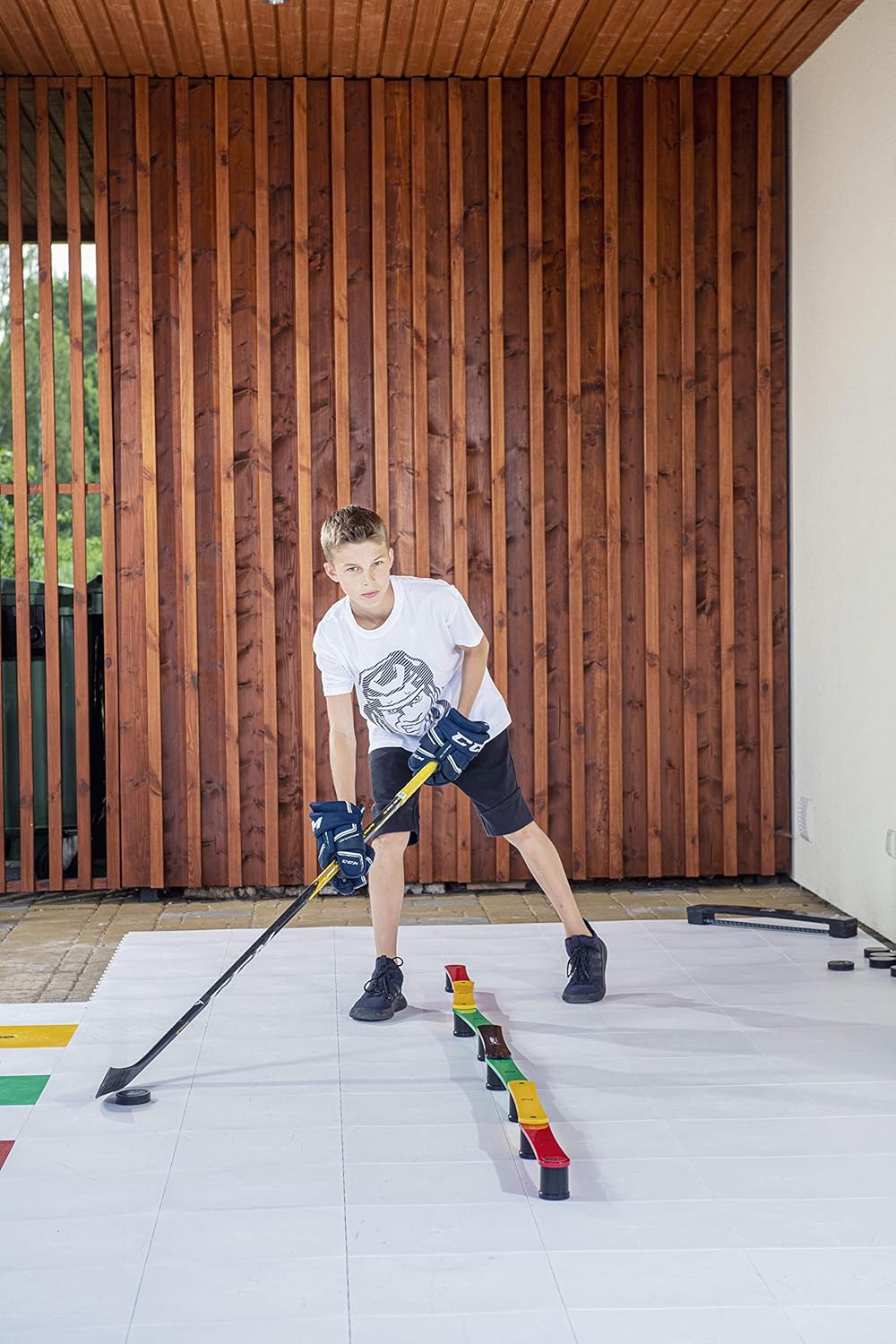Hockey Revolution Lightweight Stickhandling Training Aid, Equipment for Puck Control, Reaction Time and Coordination 2nd generation (MY ENEMY LIT) : Sports & Outdoors