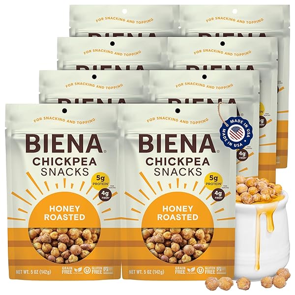 BIENA CHICKPEA SNACKS – CRUNCHY ROASTED CHICKPEAS –...