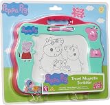 Peppa Pig Travel Magnetic Scribbler Pad with Pen and 3 Stamps Mint Green Pink view 4