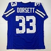 Facsimile Autographed Tony Dorsett Dallas Blue Reprint Laser Auto Football Jersey Size Men's XL