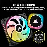Corsair iCUE LINK H150i RGB 360mm AIO Cooler with QX120 RGB Fans view 6
