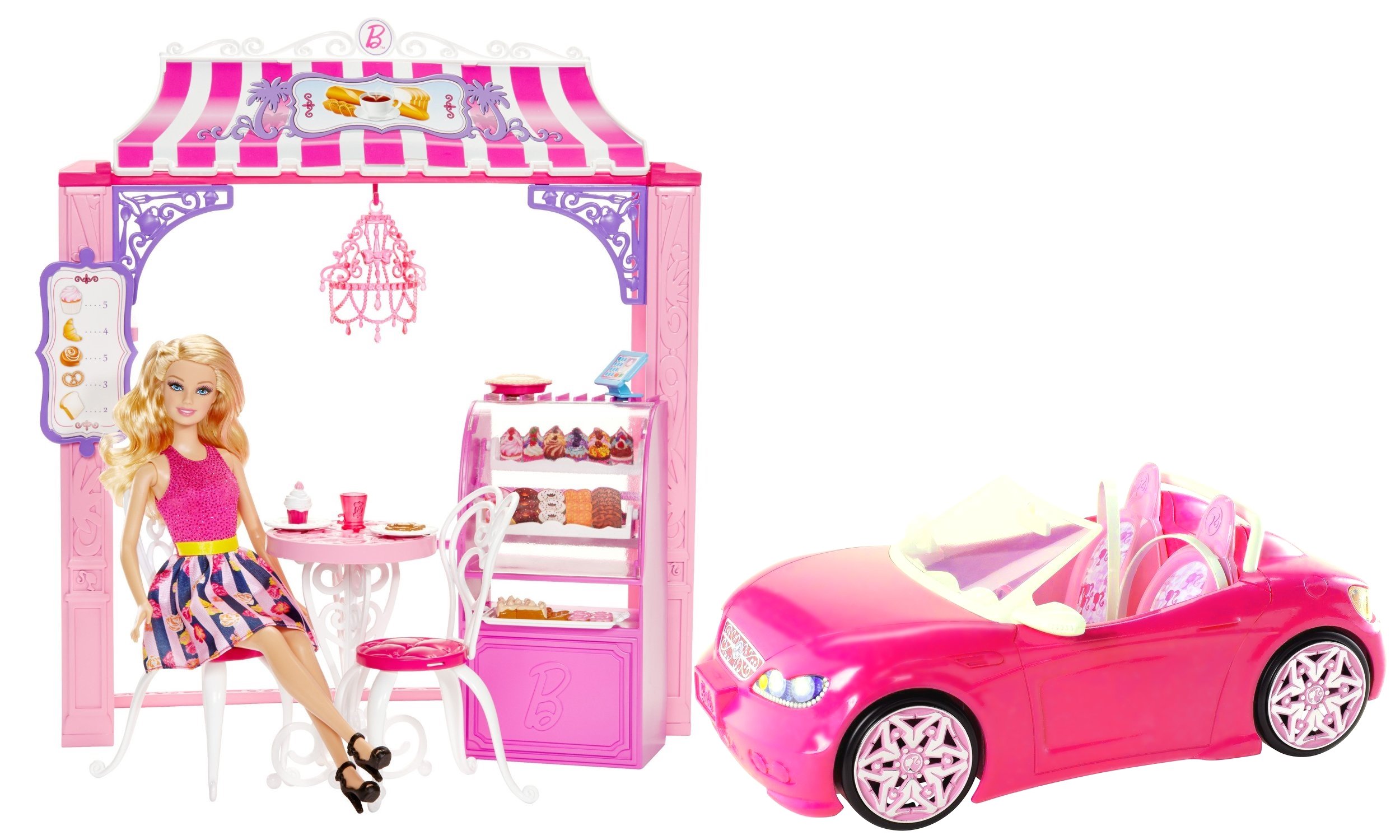 Buy Barbie Life in the Dreamhouse Malibu Ave Bakery Cafe and Doll
