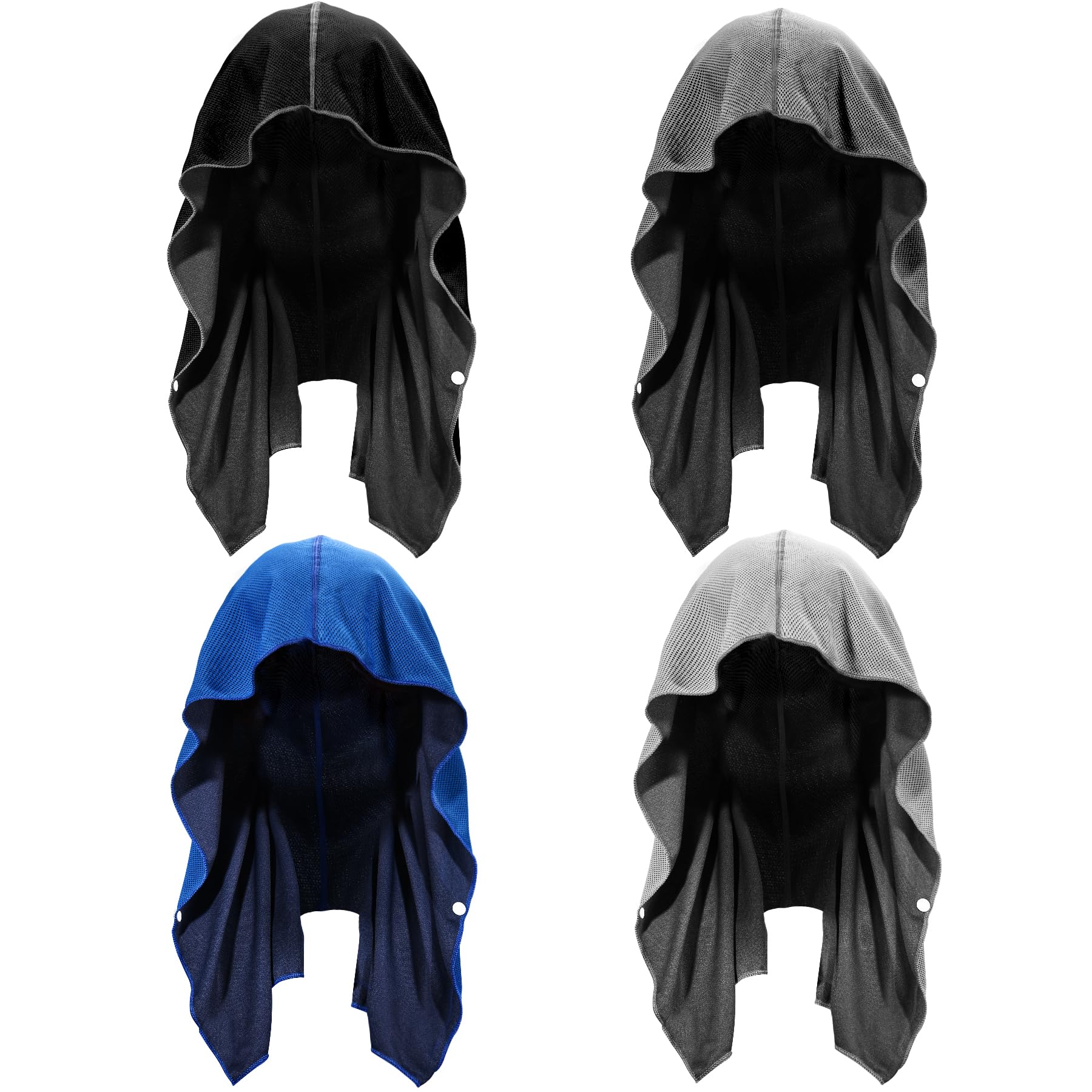 Photo 1 of **MISSING 1** Sukeen Cooling Hoodie Towel 4 Pack, Cooling Towels for Neck and Face Quick Drying Absorbent, UV Protection Cooling Neck Wraps, Sport Workout Camping Cycling Cooling Towel