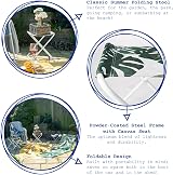 Harbour Housewares Folding Stool Grey Pack of 2 Canvas Seat Portable view 2