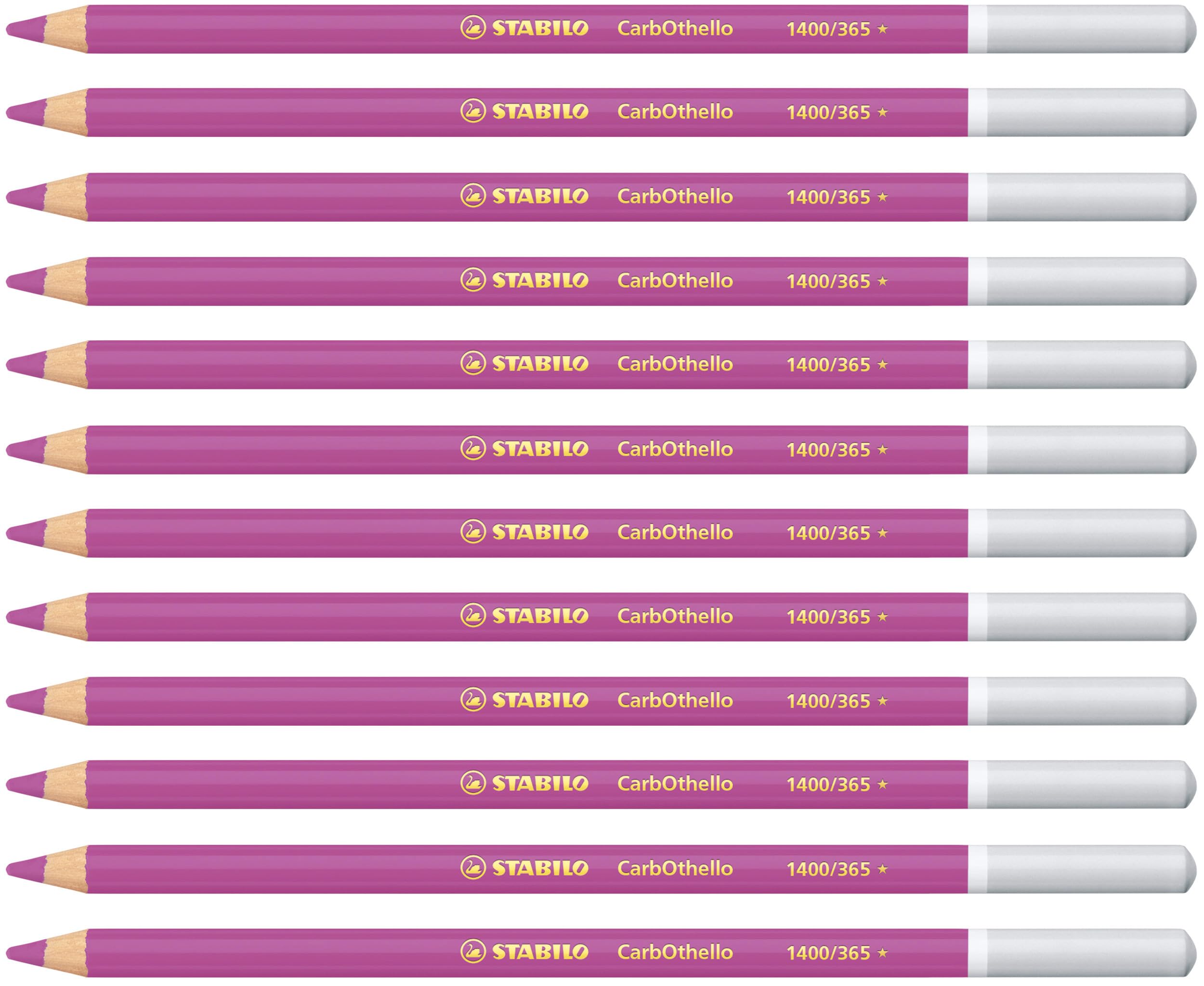 STABILO CarbOthello - Chalk-Pastel Pencil - Pack of 12 - Violet Light