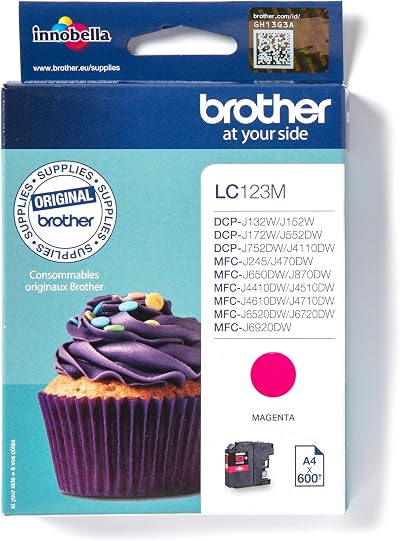 Brother LC123M Magenta High Yield Inkjet Cartridge